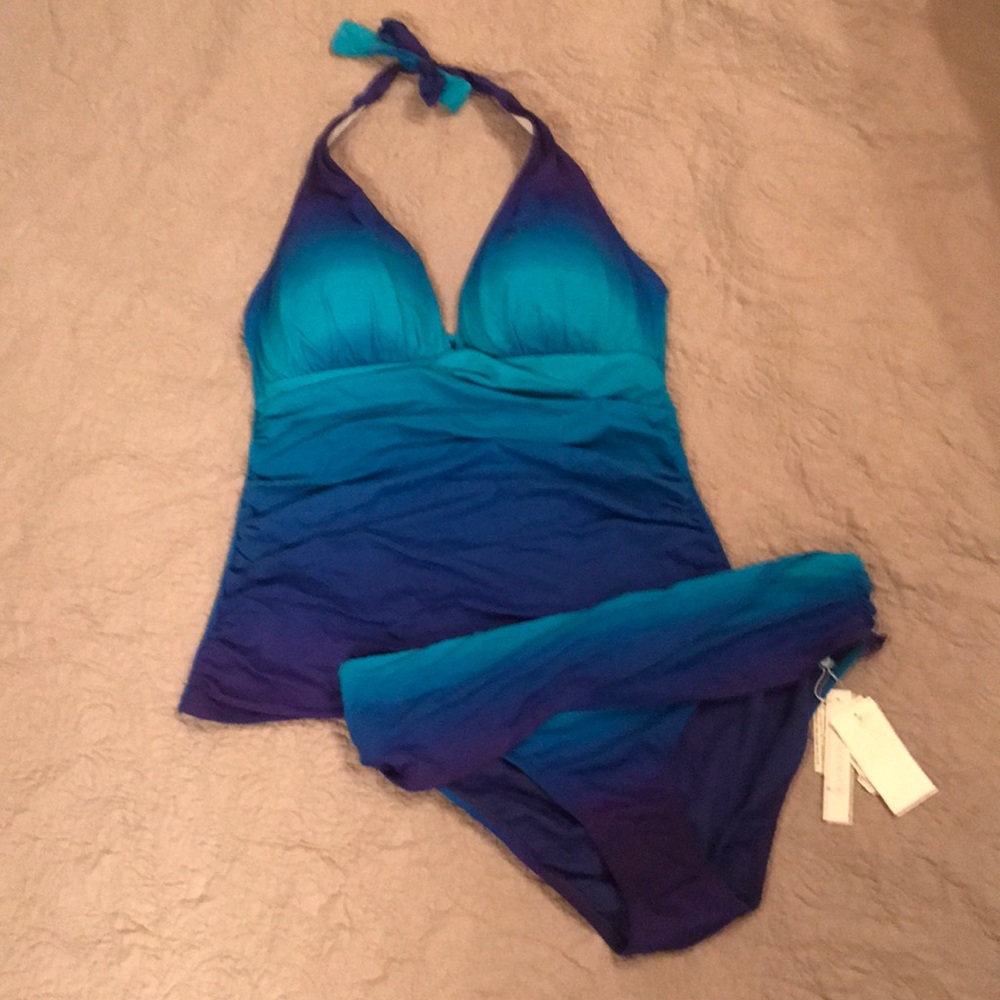 Blue Rod Beattie Tankini Set 12 new with tags